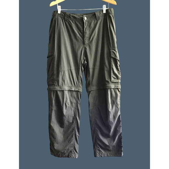 COLUMBIA- MENS GREY LIGHT WEIGHT OUTDOOR CARGO SHORTS/ PANTS SIZE 36 WAIST - Picture 2 of 7